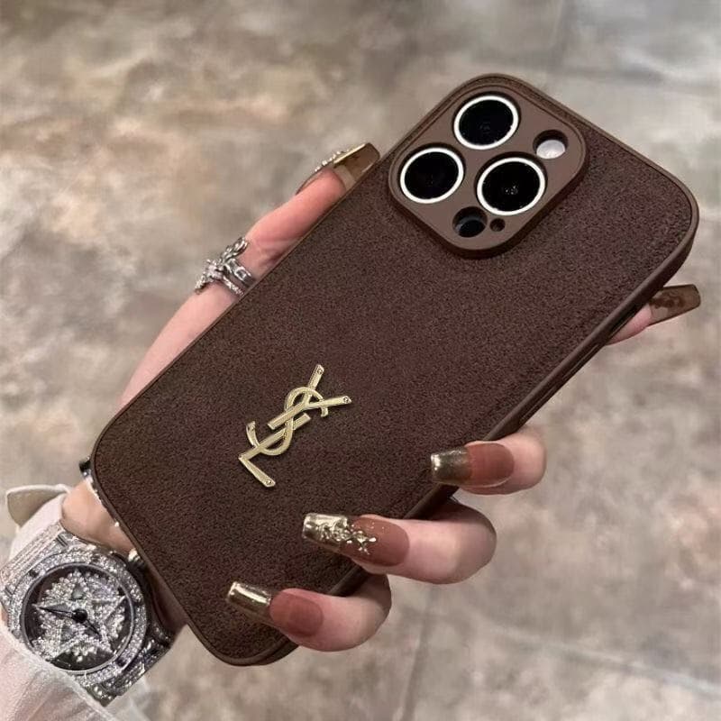 Brown Y- iPhone Case 🤎