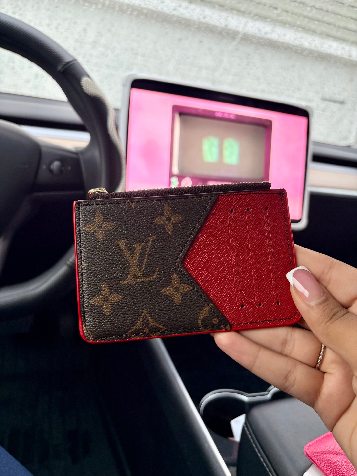 Red & Brown L wallet  ♥️