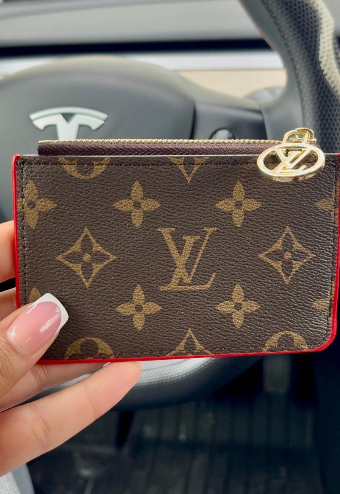 Red & Brown L wallet  ♥️