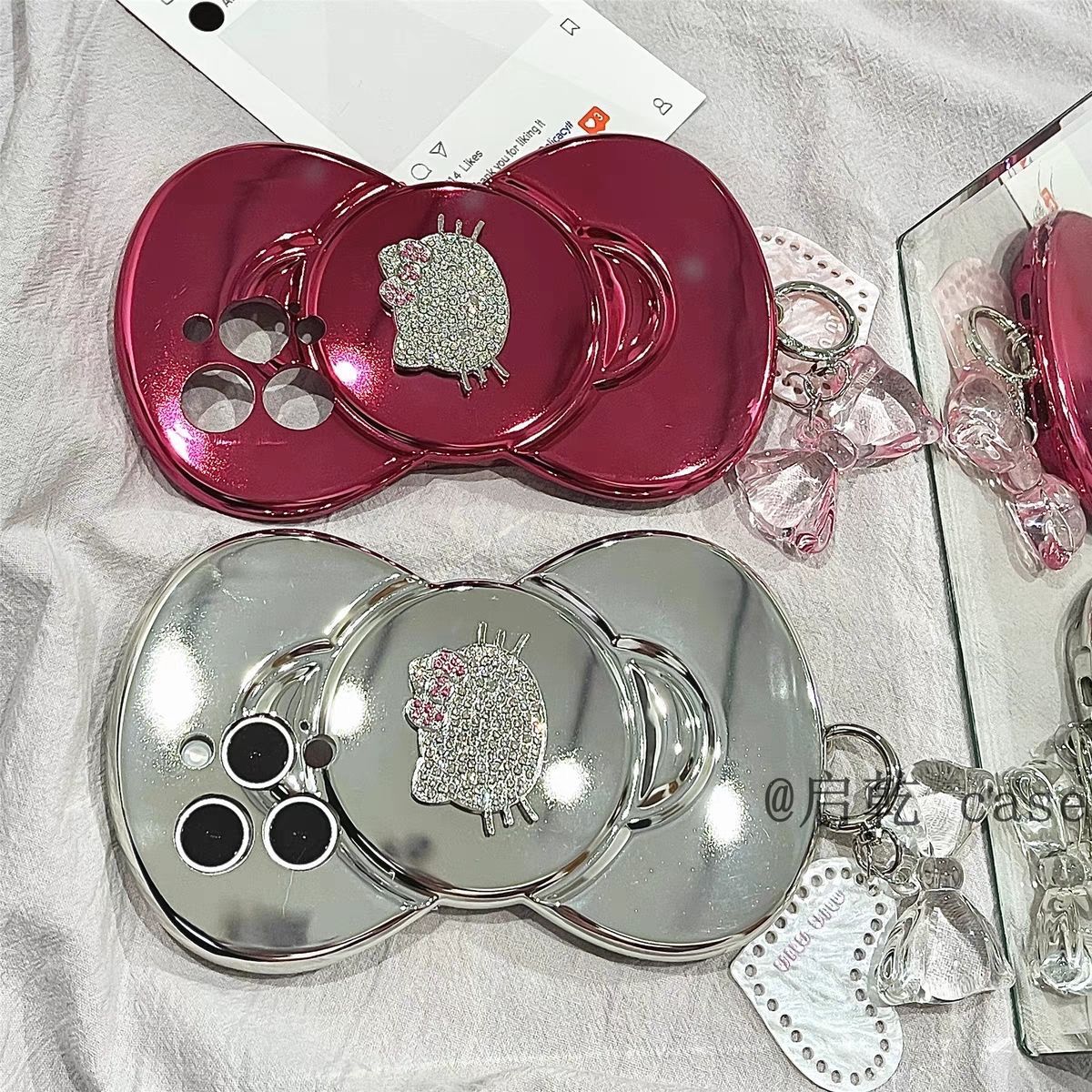 Bow Kitty iPhone Case 🎀 - Haus Of Couture